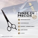 Foarfecă de tuns ROVRA Black Diamond - 5.0 inch - imagine 2