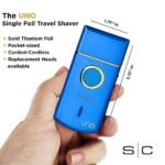 Masina de ras STYLECRAFT - mini shaver - UNO - Albastru - imagine 5