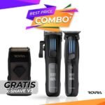 Set combo - ROVRA - Masina de tuns - IMPACT + Masina de contur - IMPACT + SHAVER V2 CADOU