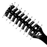 Perie profesionala - ROVRA - Aero pentru coafat - L - Neagra - imagine 2