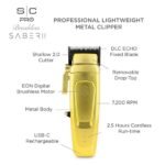 Masina de tuns - STYLECRAFT - Saber II - 7.500 RPM - Gold - imagine 4