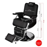Scaun frizerie - MENOSER - Toronto - Negru - imagine 13