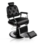 Scaun frizerie - MENOSER - Santa Fe - Negru