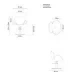 Scaun asteptare Frizerie / Barber Shop - MIRPLAY - CHLOE S - imagine 2