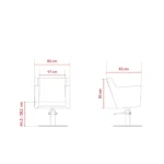 Scaun pentru coafor - MIRPLAY - ANOUK B S - imagine 2