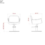 Scaun pentru coafor - MIRPLAY - HYDRA B BF - imagine 2