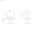 Scaun pentru coafor - MIRPLAY - LYRA BE BF - imagine 2