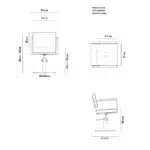 Scaun pentru coafor - MIRPLAY - OCEAN B BS - imagine 2