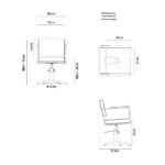 Scaun pentru coafor - MIRPLAY - OCEAN B F - imagine 2