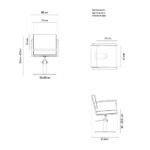 Scaun pentru coafor - MIRPLAY - OCEAN BR S - imagine 2