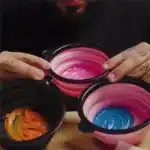 Bol pentru vopsea - L3VEL3 - Roz - retractabil - imagine 3