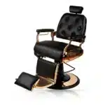Scaun frizerie - MENOSER - Juarez - Negru - imagine 3