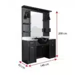 Mobilier Frizerie / Barber Shop - MENOSER - ALICANTE MSR-P006 cu chiuveta - imagine 3