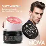 Ceara lucioasa pentru par - Premium - GLEMEN - Nova - 100 ml - imagine 2