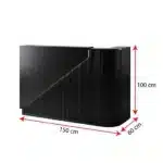 Receptie pentru Frizerie / Barber Shop - MENOSER - Verona - MSR-P 003 - black - cu led - imagine 5