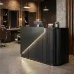 Receptie pentru Frizerie / Barber Shop - MENOSER - Verona - MSR-P 003 - black - cu led - imagine 6