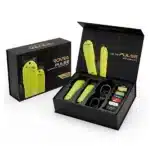 Set ROVRA - PULSE - Masina de tuns verde + Masina de contur - imagine 2